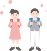 進学・入学のイラスト
